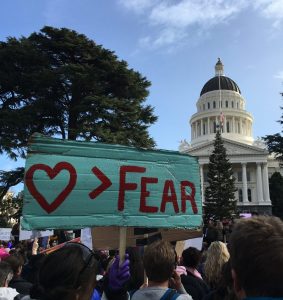 Speaking our truth at the peaceful Women's March in Sacramento